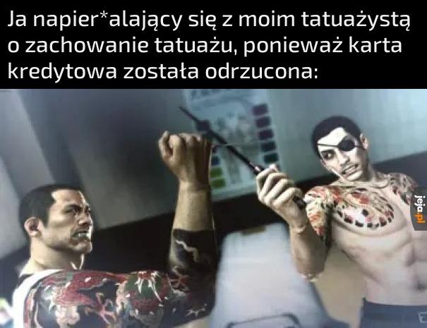 Nic ode mnie nie weźmiesz, ty umięśniony palancie!