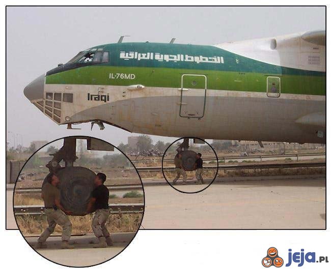 Irakijczycy podnieśli samolot