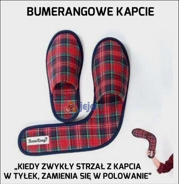 Bumerangowe kapcie