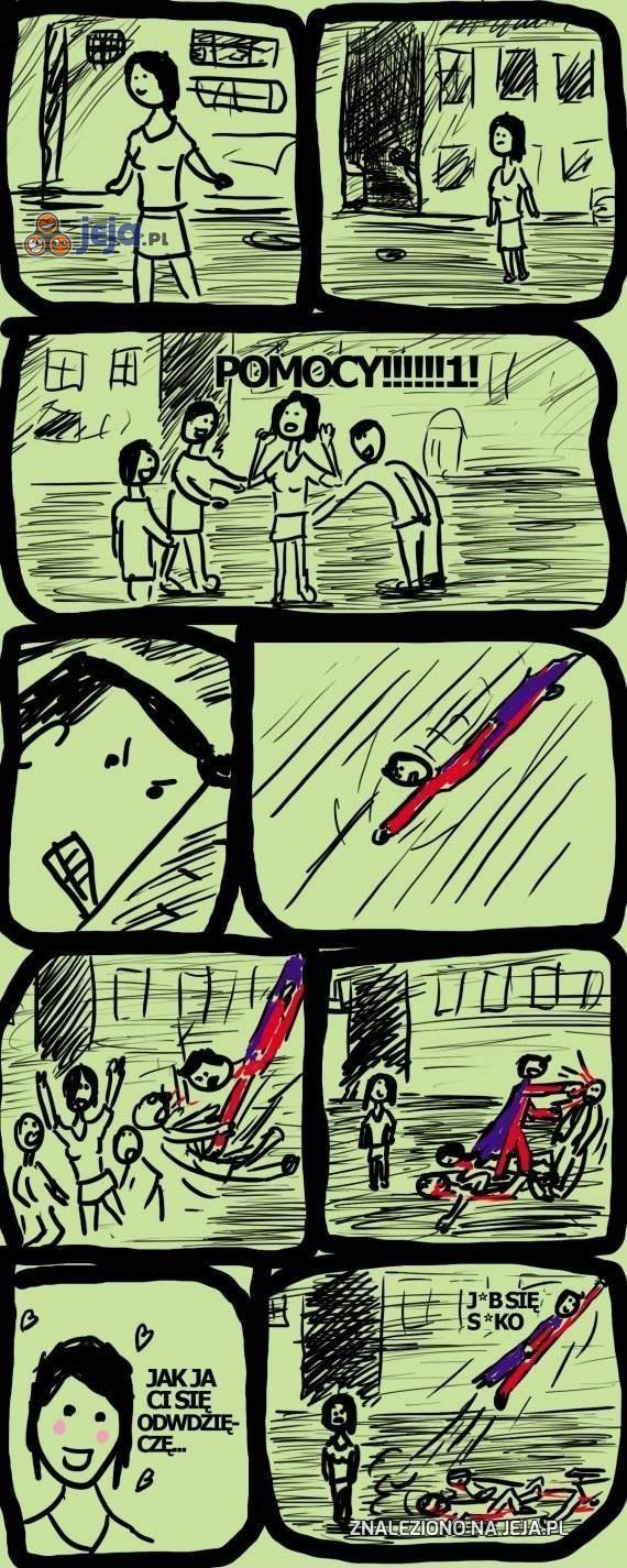 Bohater, który w dupie ma Twoje podziękowania