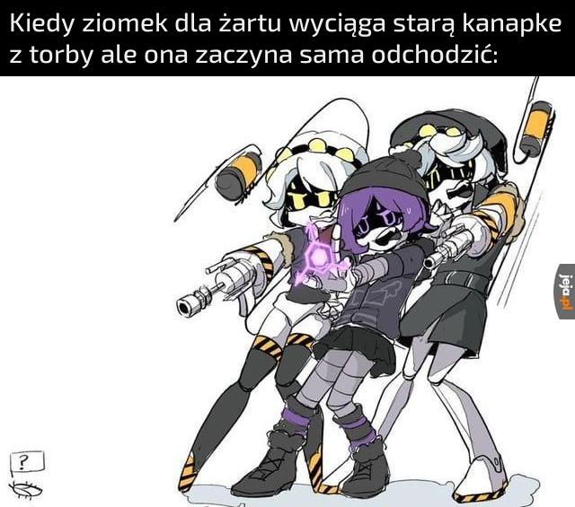 Poczuła jego smród