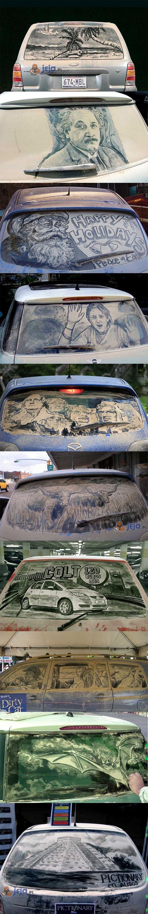 Sztuka na brudnych autach
