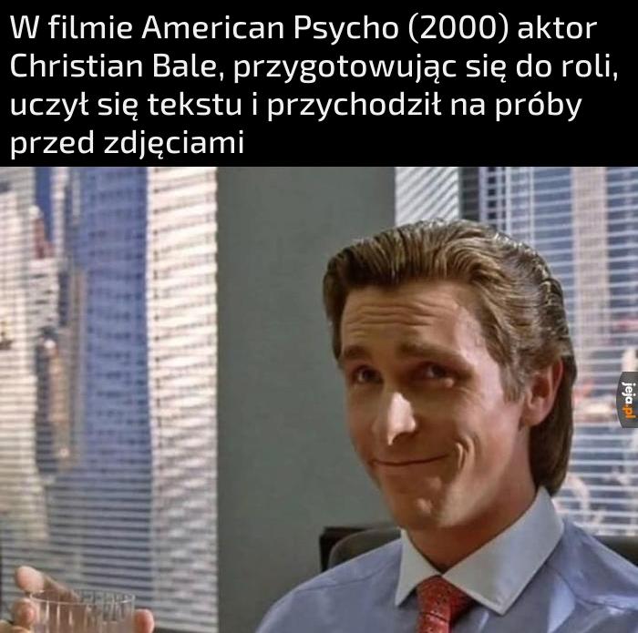Poświęcenie i pełna pasja aktorska