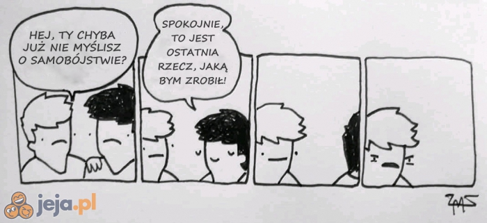 Nawet z depresją pozostał cwaniakiem