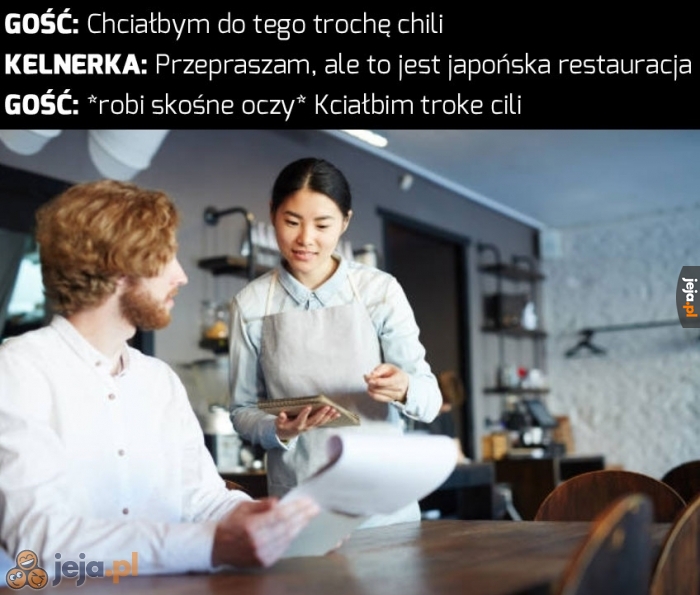 Teraz to rozumiem! Już podaję