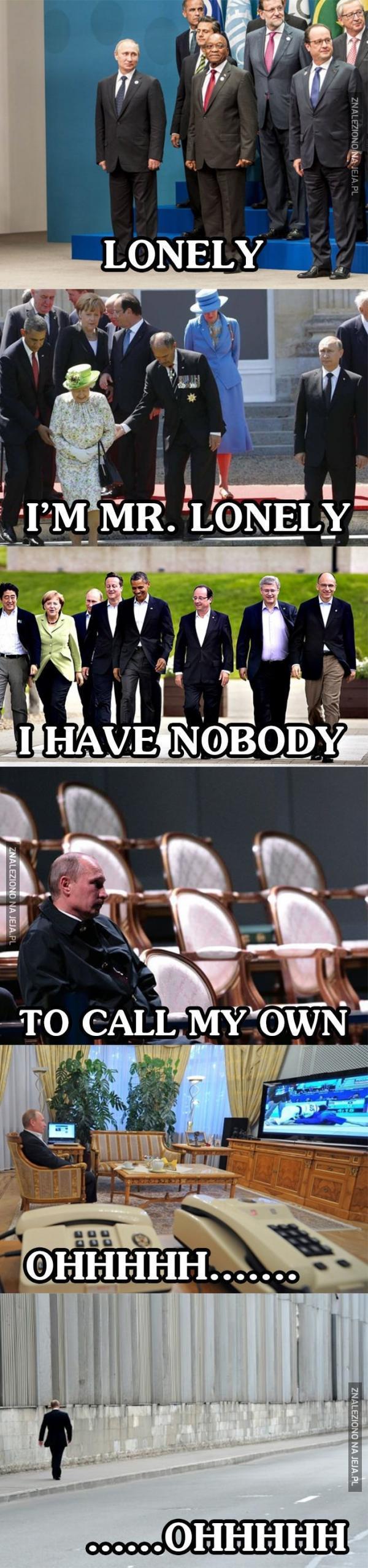 Samotny Putin...