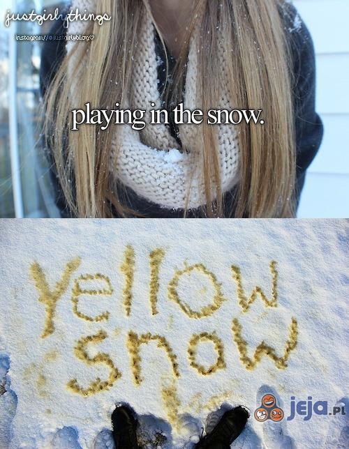 Zabawy w śniegu
