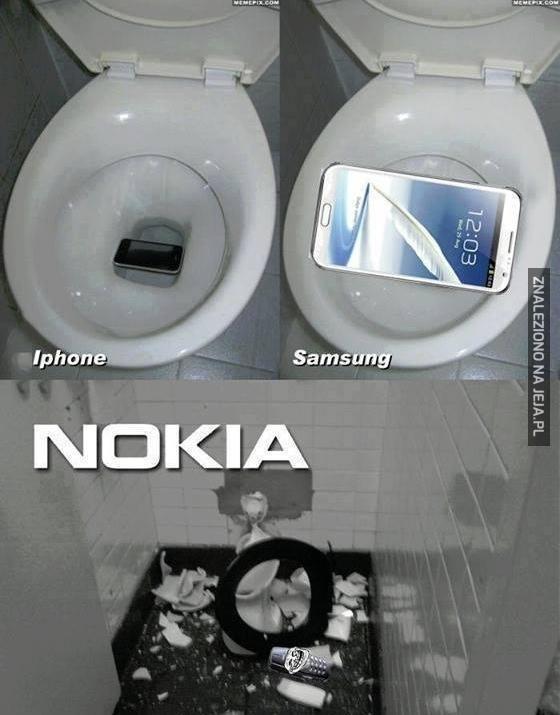 Gdy Nokia wpadnie do toalety