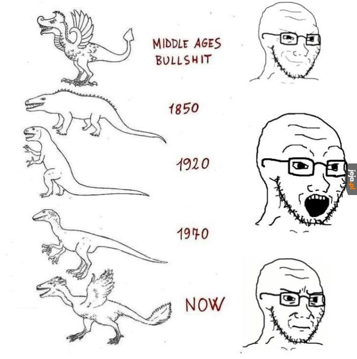 Historia wyobrażeń dinozaurów jest smutna