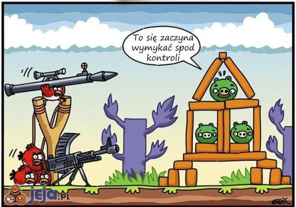 Uzbrojone Angry Birds