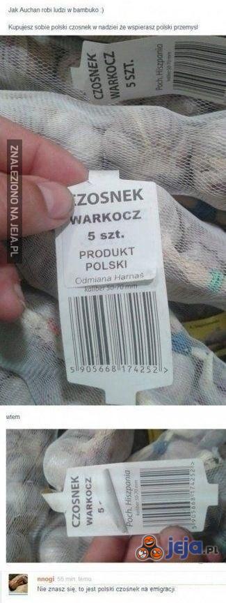 Polski czosnek na emigracji