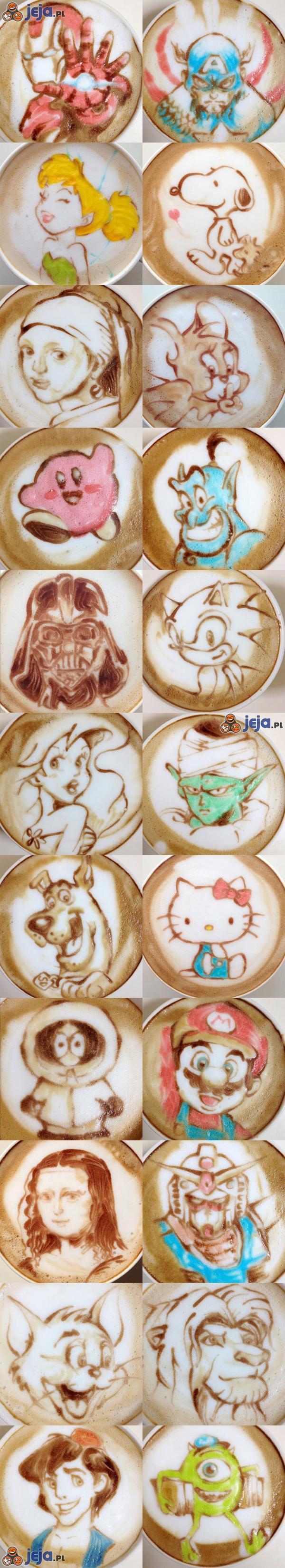 Kawa według japońskiego artysty Nowtoo Sugi