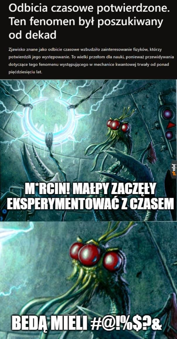Mamy dosłownie cały motyw kulturowy mówiących by nie bawić się czasem