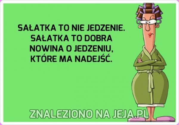 Sałatka to nie jedzenie