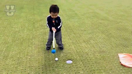 Gdy próbuję grać w golfa...