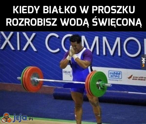 Święcona sztanga, +20 do udźwigu