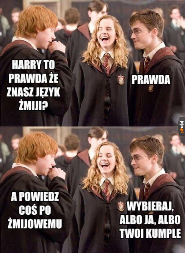 Po żmijowemu, nawet tryska jadem