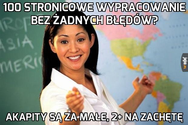 100 stronicowe wypracowanie bez żadnych błędów?