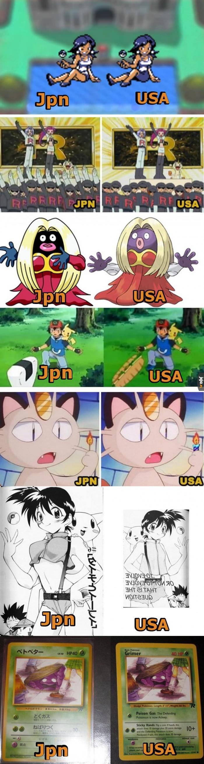 Jak cenzurują Pokemony w USA