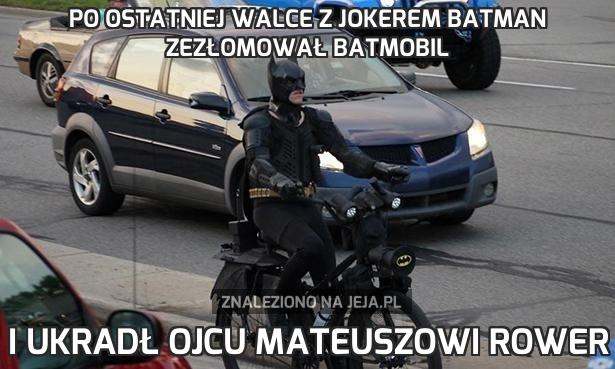 Po ostatniej walce z Jokerem Batman zezłomował Batmobil