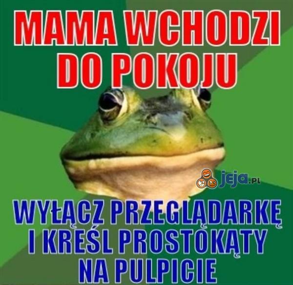 Mama wchodzi do pokoju