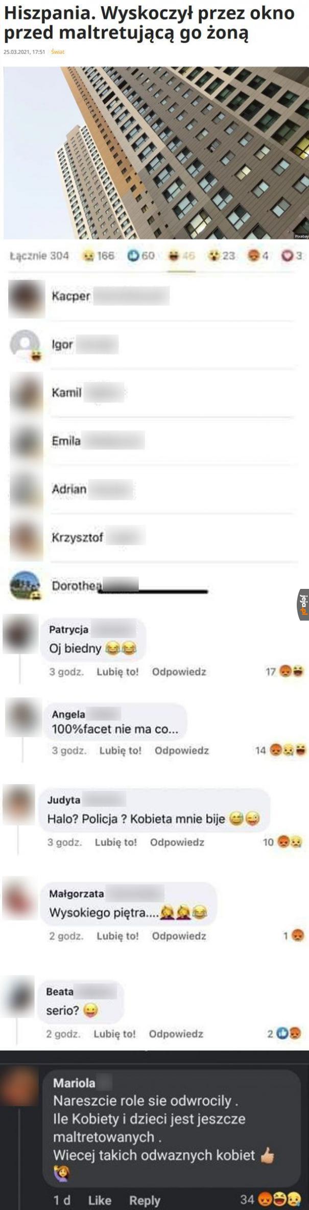 Wszystkie płcie stosują przemoc, co w tym śmiesznego?