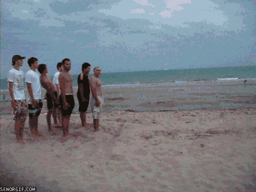 Kręgle na plaży