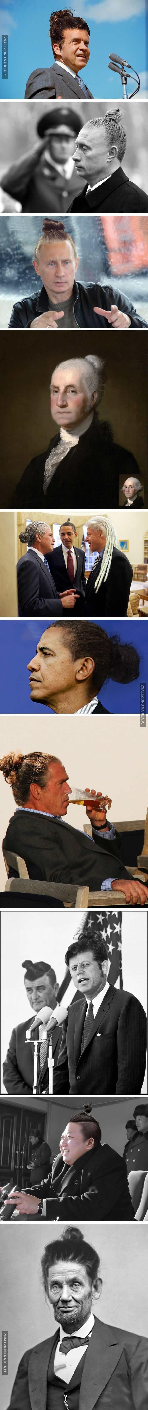 Światowi przywódcy po zmianie fryzury