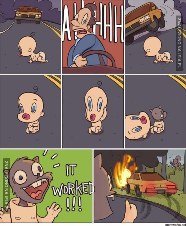 Uwaga dziecko na drodze!