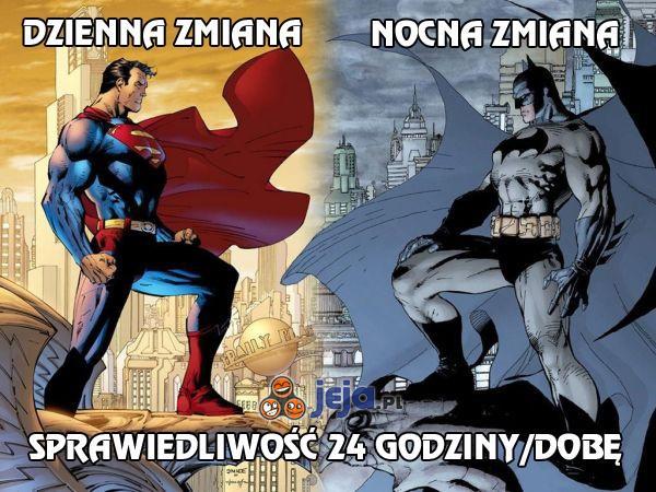Superman i Batman na zmianę