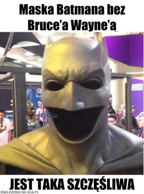 Maska Batmana bez Bruce'a Wayne'a