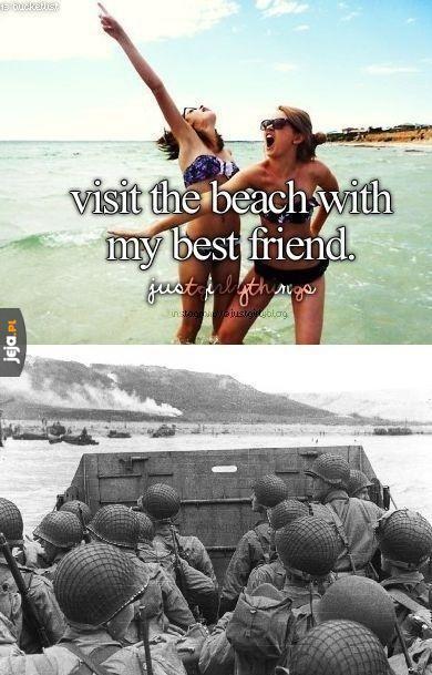 Pojechać na plażę z najlepszym przyjacielem