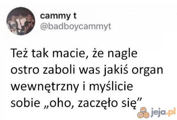 To już pewne, umieram...