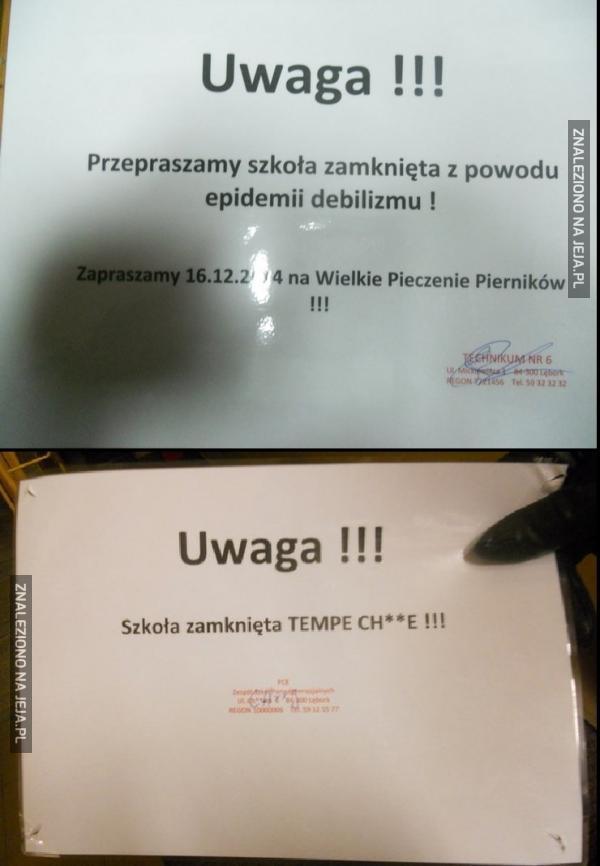 Tymczasem w polskich szkołach