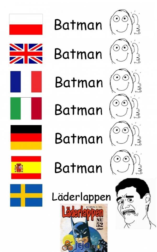Batman w różnych językach