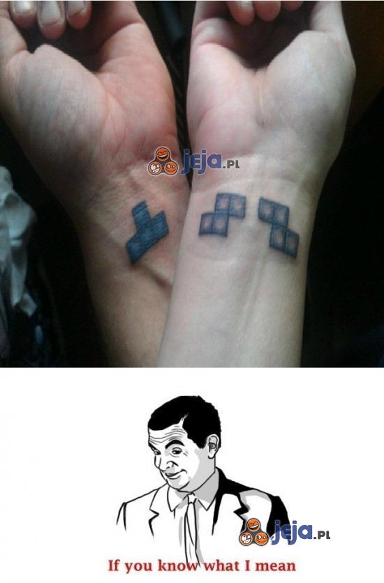 Tetrisowe tatuaże