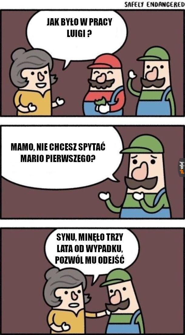 Biedny zielony Mario