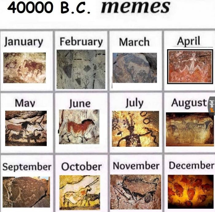 Kalendarz memów, trochę nieaktualny
