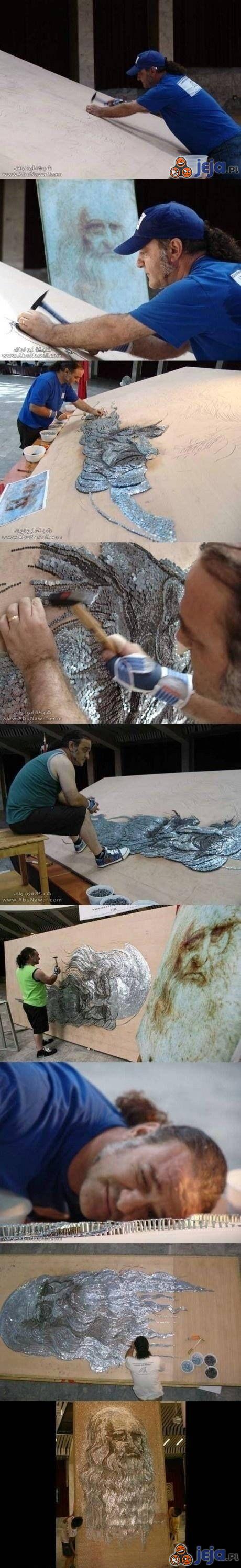 Da Vinci z gwoździ