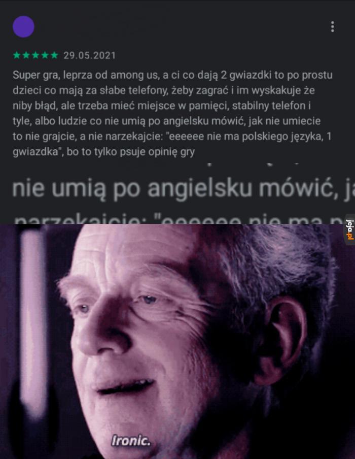 Niektórzy mogliby najpierw zacząć od opanowania polskiego