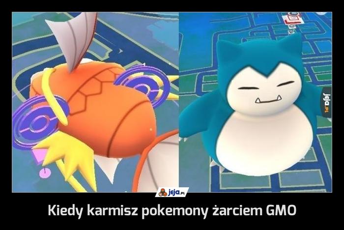 Kiedy karmisz pokemony żarciem GMO