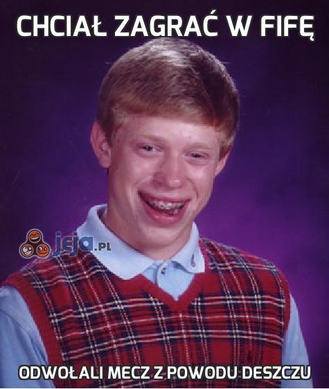 Chciał zagrać w Fifę