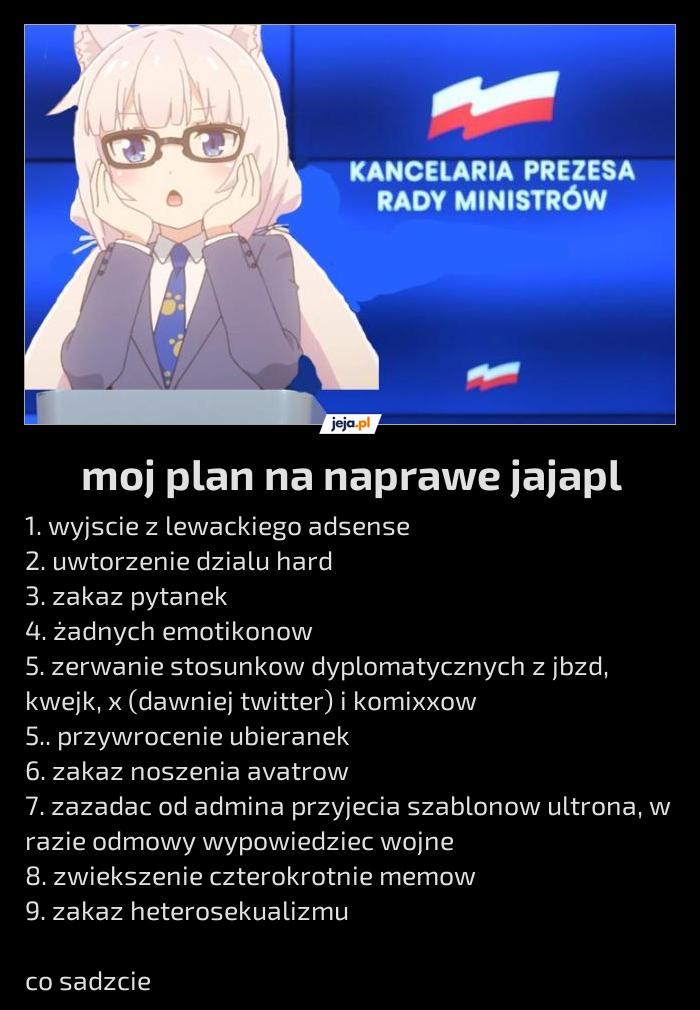 Moj plan na naprawe jajapl