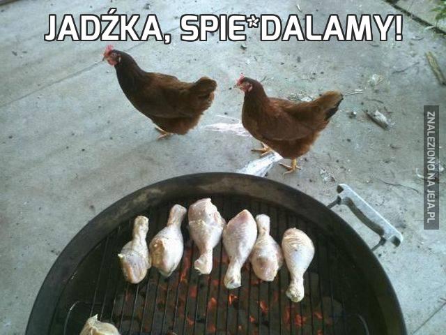 Jadźka, spie*dalamy!