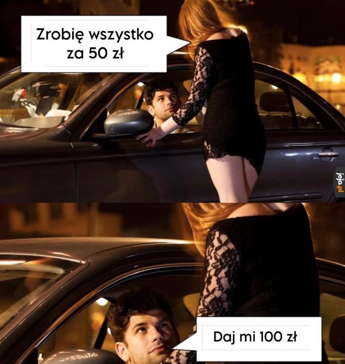 No i musiała dać