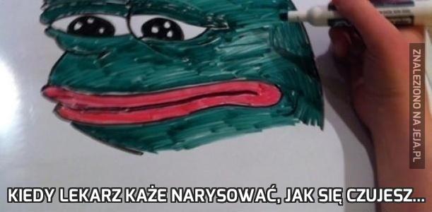 Kiedy lekarz każe narysować, jak się czujesz...