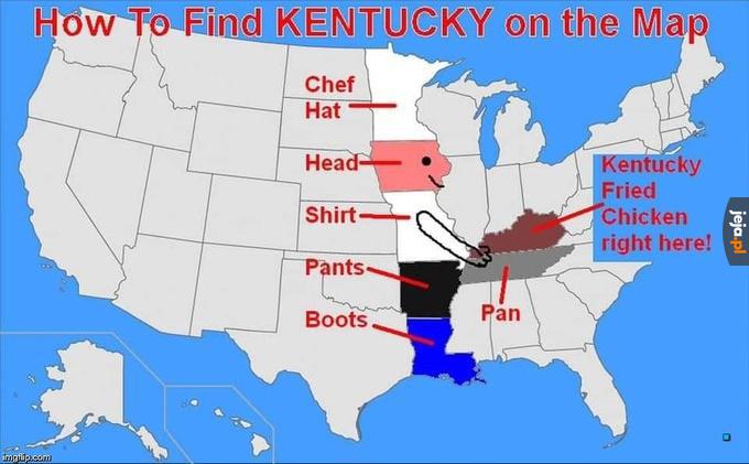 Jak znaleźć Kentucky?
