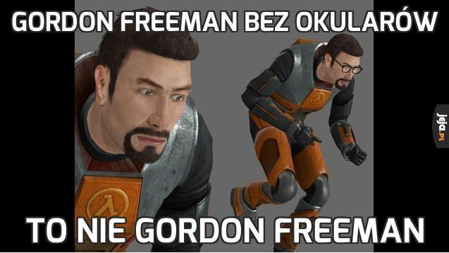 Gordon freeman bez okularów