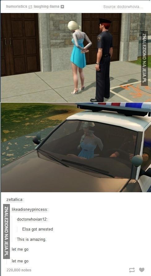 Elsa aresztowana