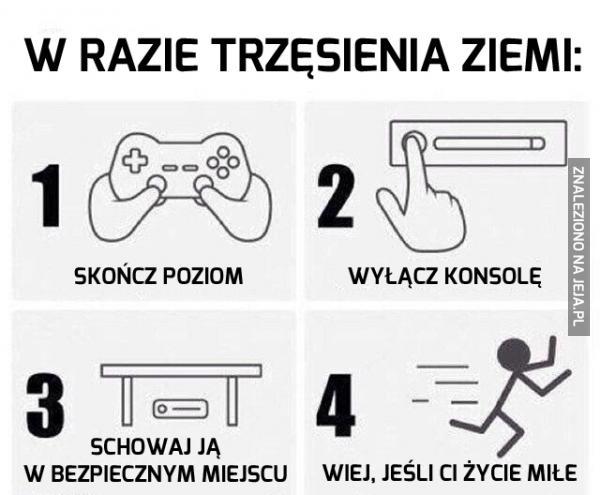 W razie trzęsienia ziemi